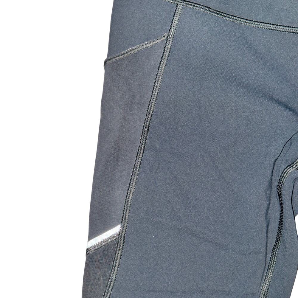 Lululemon Home Stretch Crop Women's Size 6 Melanite Gray Full On Luxtreme Mesh - Picture 2 of 7